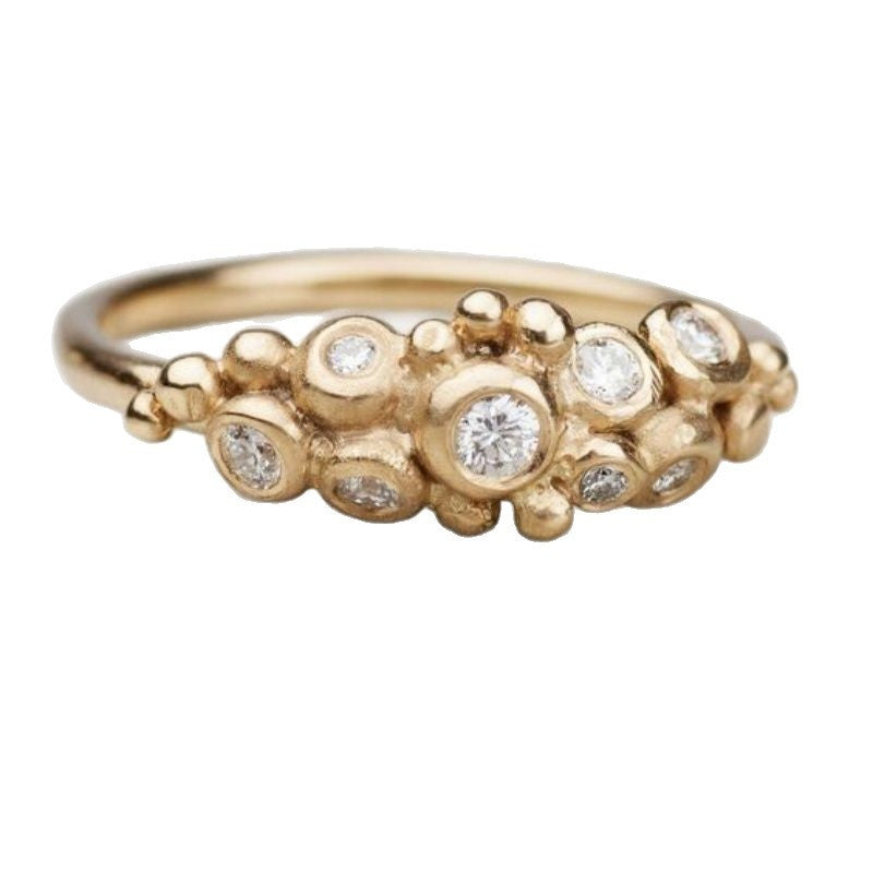 Luxury High-grade Zircon Personality Trend Female Ring