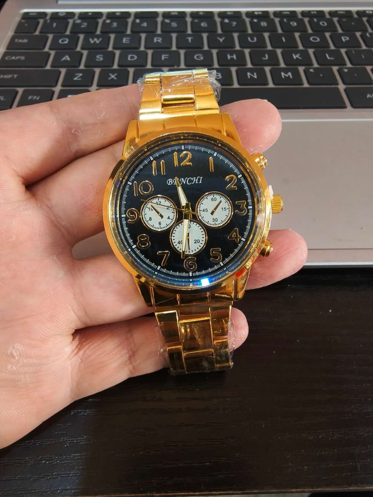 Men's Steel Belt Quartz Sports Watch