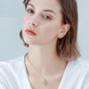 Bright Heart-shaped Butterfly Necklace For Women