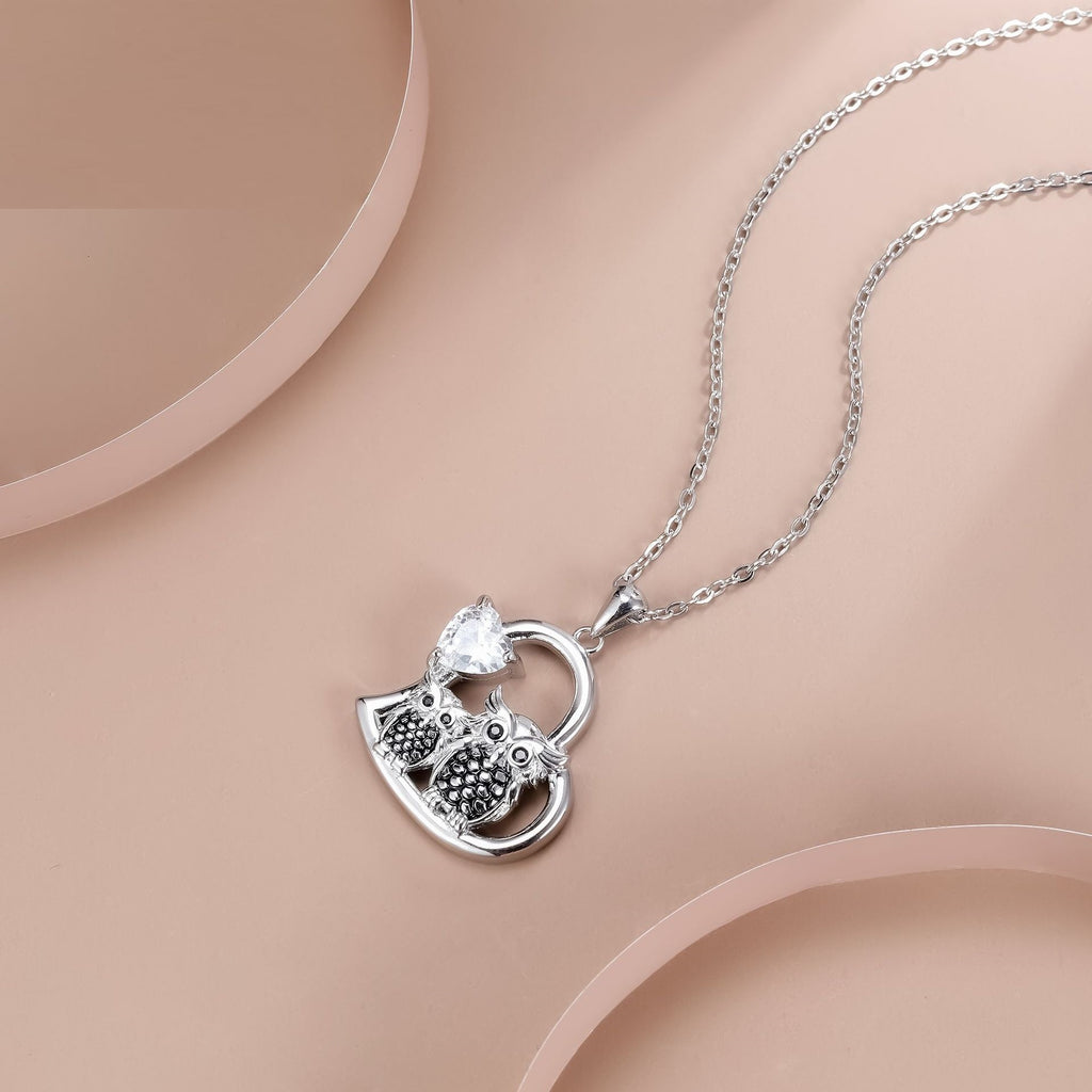Owl Inlaid Necklace Women's Fashion