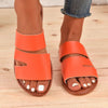 Casual Summer One-line Flat Plus Size Women's Slippers