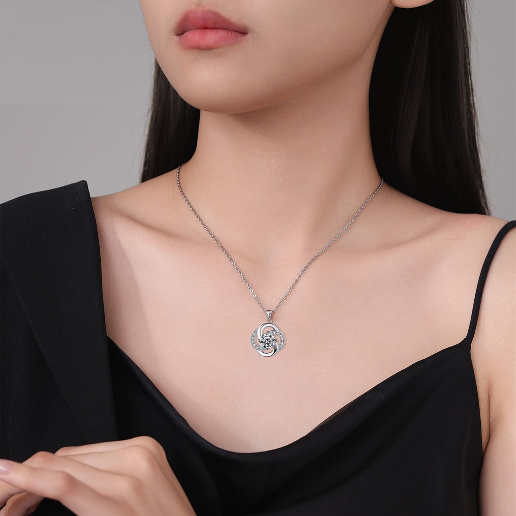 Personality Design Bright Interlinked Fashion Simple Necklace
