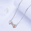 Infinite Symbol Sister Ladybro Necklace For Women