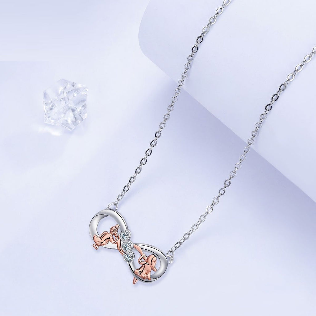 Infinite Symbol Sister Ladybro Necklace For Women