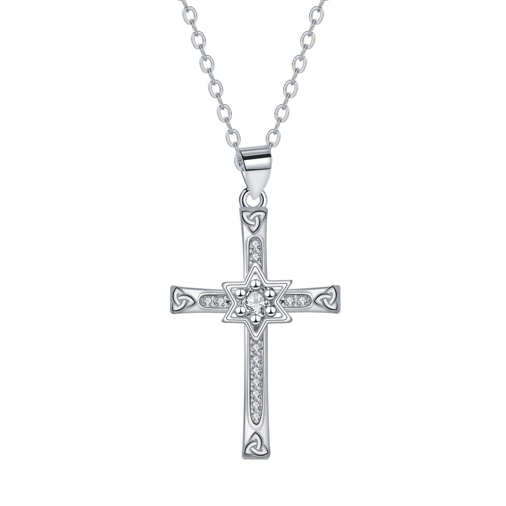 A Guiding Light Female Pendant Cross Necklace
