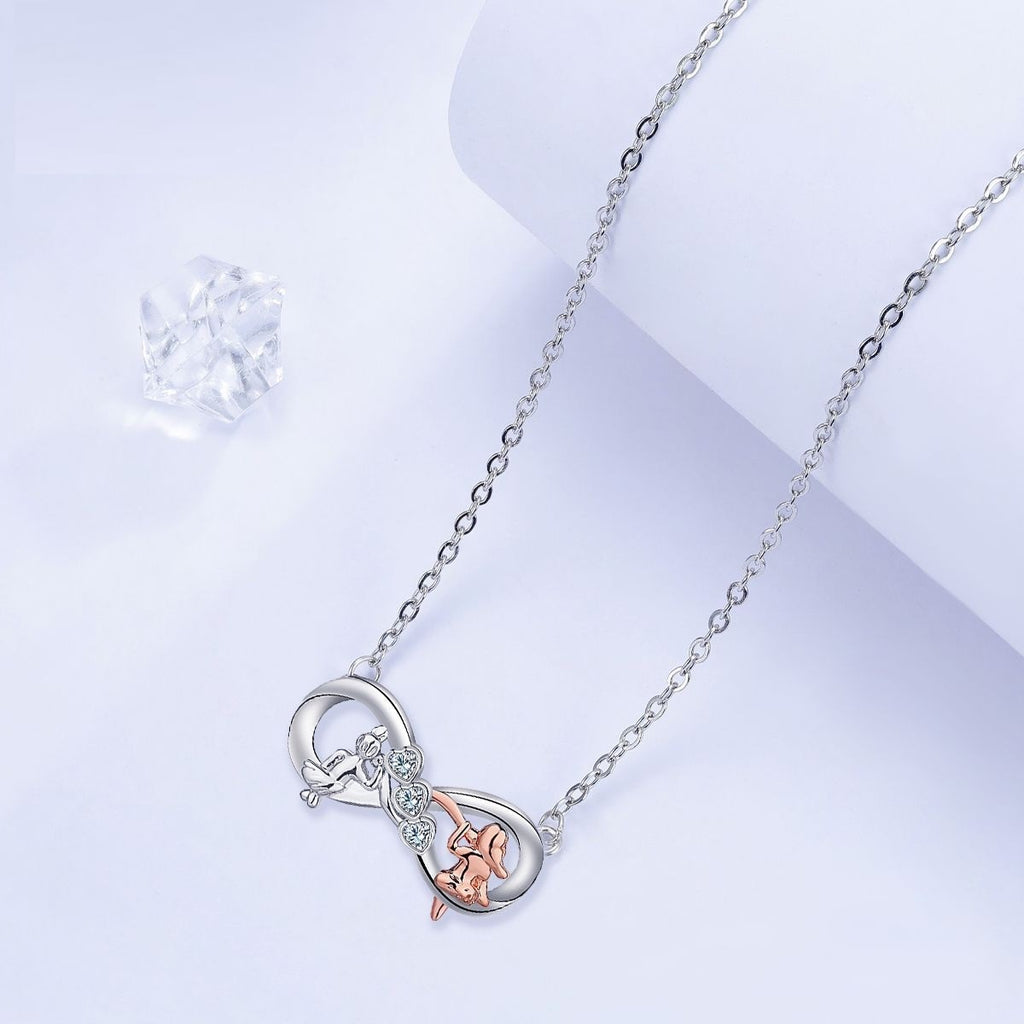 Infinite Symbol Sister Ladybro Necklace