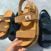 Plus Size Platform Sandals  Suede Velcro Outdoor Roman Sandals Women's Shoes