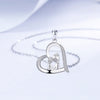 Mother And Daughter Ornament Necklace Female With Hearts Clavicle Chain