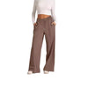Women's Lace-up Solid Color Waist Tight Fashion Wide-leg Casual Pants
