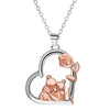 Rose Love Mother And Daughter Necklace Female Clavicle Chain Gift For Mom