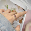 Natural Ametrine Topaz Garnet Olivine Colored Gems Ring