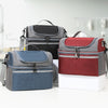 Double-layer Color Matching Lunch Bag Thick Aluminum Foil Large Capacity Insulated Bag