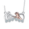 Infinite Symbol Fashion Style Jewelry Ornament Gentle Puppy Guardian Pendant Necklace For Women