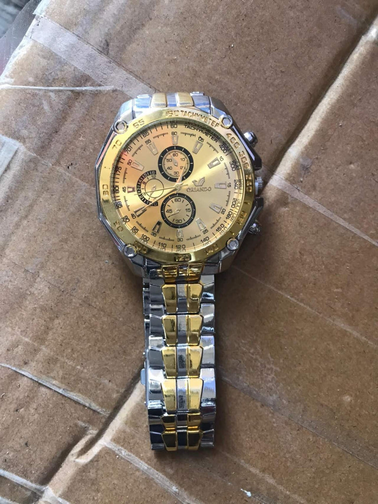 Men's Steel Belt Quartz Sports Watch