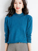 Wool Blend Ladies Loose Turtleneck Knit Sweater