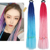 Wig Horse Tail Color Big Braid Chemical Fiber Three-strand Braid Gradient Color Hip Hop Braid Children's Color Small Braid