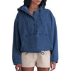 Women's Fashion Denim Hoodie Button Pullover Jacket