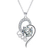 LOVE Bright Heart Necklace Women's High Sense Ornament