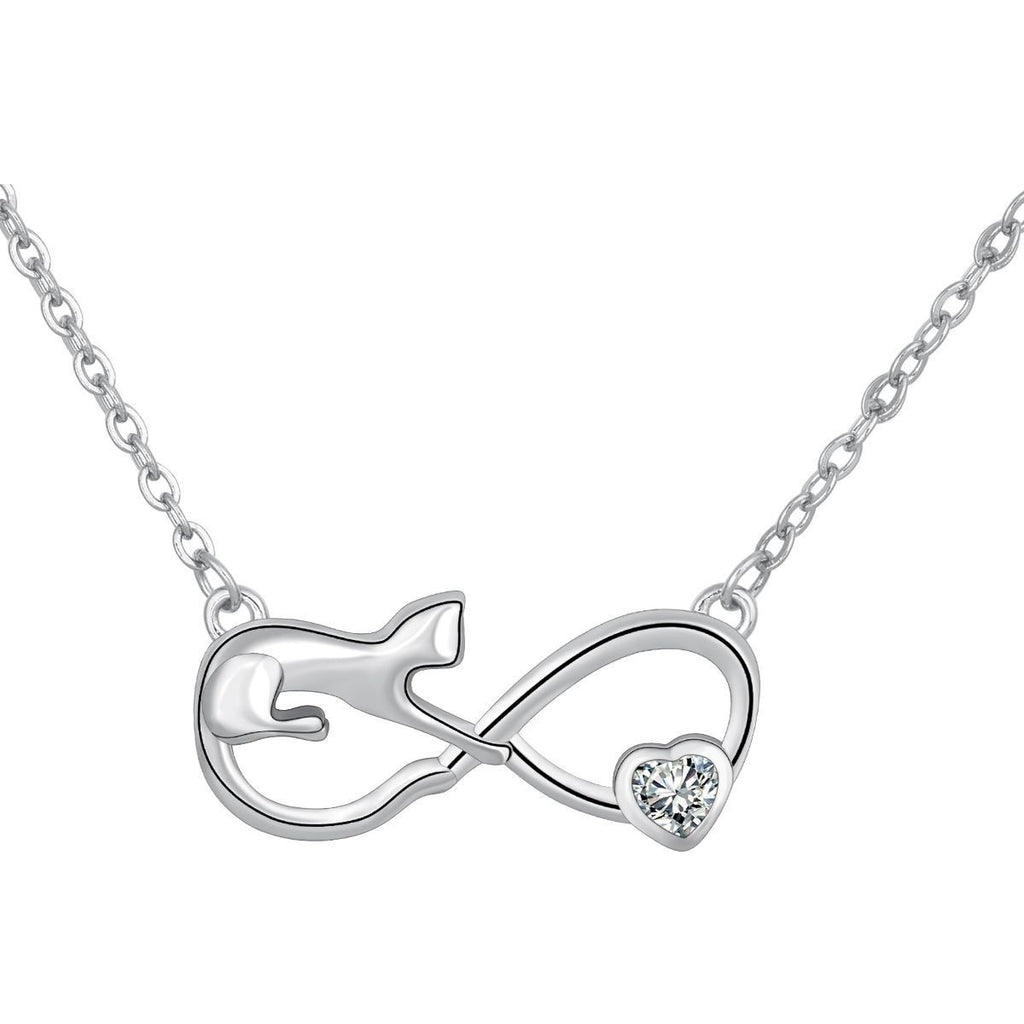 Infinite Symbol Necklace Cat Pendant European And American Style Jewelry Ornament
