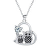 Owl Inlaid Necklace Women's Fashion
