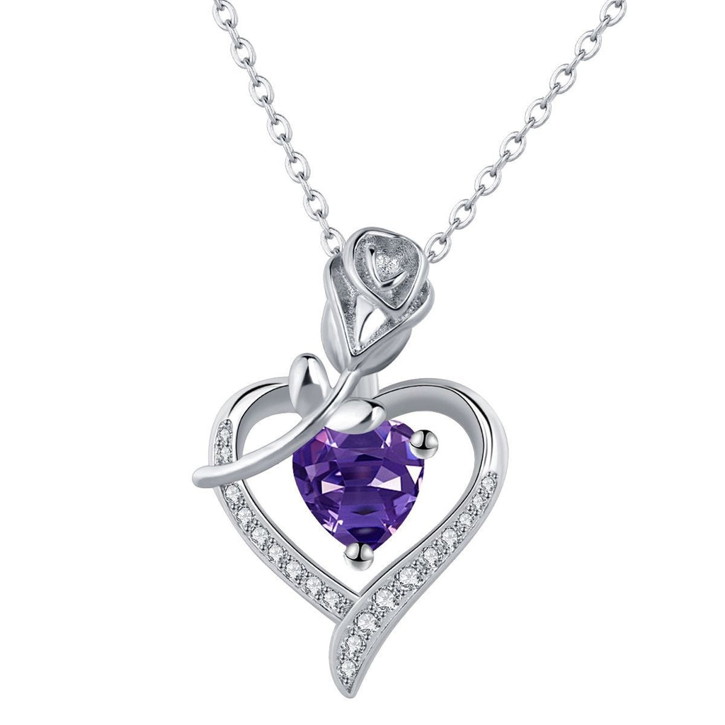 European And American Style Necklace Women's Love Rose Pendant Necklace