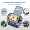 Double-layer Color Matching Lunch Bag Thick Aluminum Foil Large Capacity Insulated Bag