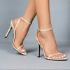 Open Toe High Heel Women's Shoes Back Strap Sandals