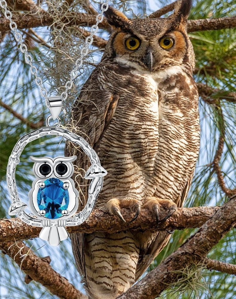 Owl Jewelry Necklace European And American Pendant
