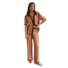 Suit Women's Knitted Vintage Stripe Trousers