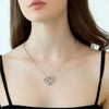 Fashion European And American Style Heart-shaped Chrysanthemum Necklace With Tight Hands