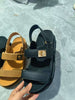 Plus Size Platform Sandals  Suede Velcro Outdoor Roman Sandals Women's Shoes