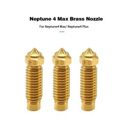 High Precision Nozzle For Elegoo Neptune 4 Plus/Max Printer 0.2/0.4/0.6/0.8/1.0mm High Temperature 3D Printing Brass Nozzles