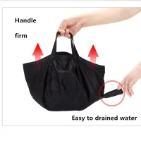 8.5L Collapsible Wash Basin Foot Washbasin Travel Fishing Hiking Outdoor Camping Protable Folding Bucket Water Container