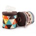 Outdoor Ethnic Style Camping Tissue Box Foldable Storage Bag Roll Paper Towel Small Cloth Bag Storage Box Sports Entertainment