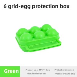Portable Outdoor Camping Egg Protector Box Home Storage Box Drop Resistant 6 Egg Carton Simulation Handheld Design