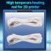 Heating Tube 6x20mm 12V/24V 70W Heater Cartridge High Temperature Ceramic Cartridge Heater Cable 1m For V6 Hotend