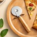 Stainless steel pizza cutter Wooden handle pastry pasta dough cutter Cutting Wheel Slicer Baking tools Kitchen accessories