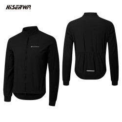 HISERWA Men Cycling Jacket Pro Team MTB Windbreaker Waterproof Quick Dry Bicycle Jacket Lightweight Road Bike Cycling Coat