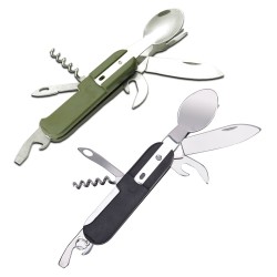 Camping Cutlery Stainless Steel Folding Knife Fork Spoon Portable Outdoor Tableware Camping Equipment