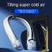 2400mAh Neck Hanging Small Fan Blade Hanging Neck Small Fan Rotor Hanging Neck Fan New Turbo Portable Cooling Fan USB Charging