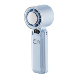 USB Rechargeable Handheld Fan with Adjustable Wind Speeds and 3600mAh Battery Great for Travel and Outdoor Activities