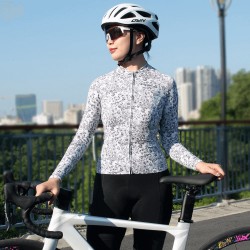 HISERWA Summer Women Cycling Jersey Long Sleeve High Quality Aero Slim Fit Anti UV Cycling Jersey Breathable Quick Dry YKK Zips