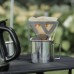 Portable Foldable Coffee Filter Stainless Steel Easy Clean Reusable Coffee Funnel Paperless Pour Over coffee drip holder