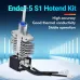 Hotend Kit for Ender-5 S1 Silver Metal Titanium Alloy+Copper Throat Fast Printing 3D Printer Parts Accessories