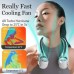 2400mAh Neck Hanging Small Fan Blade Hanging Neck Small Fan Rotor Hanging Neck Fan New Turbo Portable Cooling Fan USB Charging