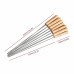10pcs 41cm Stainless Steel Barbecue Skewer Sticks Bbq Forks Set Long Handle Kabob Skewers Flat Heavy Duty Outdoor Camping Tools