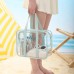 Waterproof Swimming Bag Beach Trip Carryon PVC Material Chinese Origin Cosmetic Toiletry Wash Bag with Handle Shoe Compartment