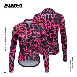 HISERWA Women Cycling Jersey Long Sleeve Summer Breathable Quick Dry Cycling Clothes MTB Road Bike Cycling Shirts With YKK Zips