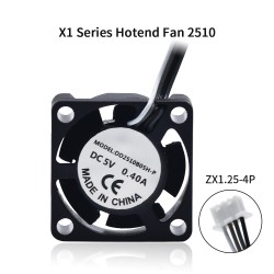 Bambu Lab P1/X1/X1C Hot End Cooling Fan 2510 Fan 25x25x10 mm / 18000r/min 5V Fan Ceramic Heater for Bambulab 3D Printer Hot End