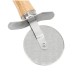Stainless steel pizza cutter Wooden handle pastry pasta dough cutter Cutting Wheel Slicer Baking tools Kitchen accessories